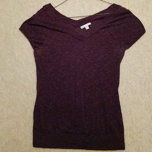 Gap short sleeved v neck sweater